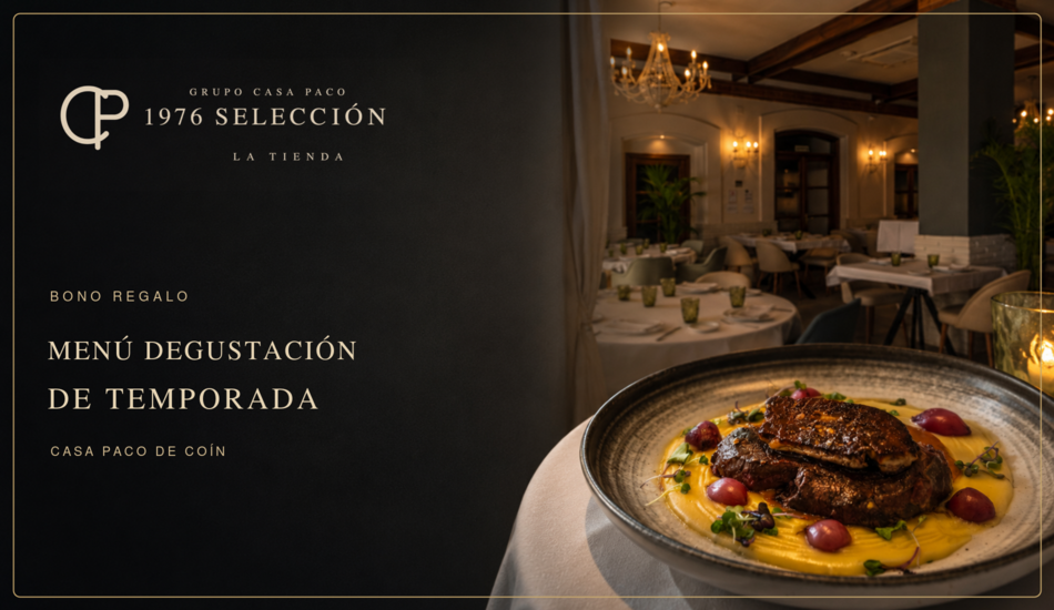 Bono Regalo · Menú Degustación de Temporada · Para 2 personas