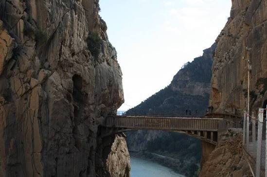 Caminito del Rey en el desfiladero de los Gaitanes